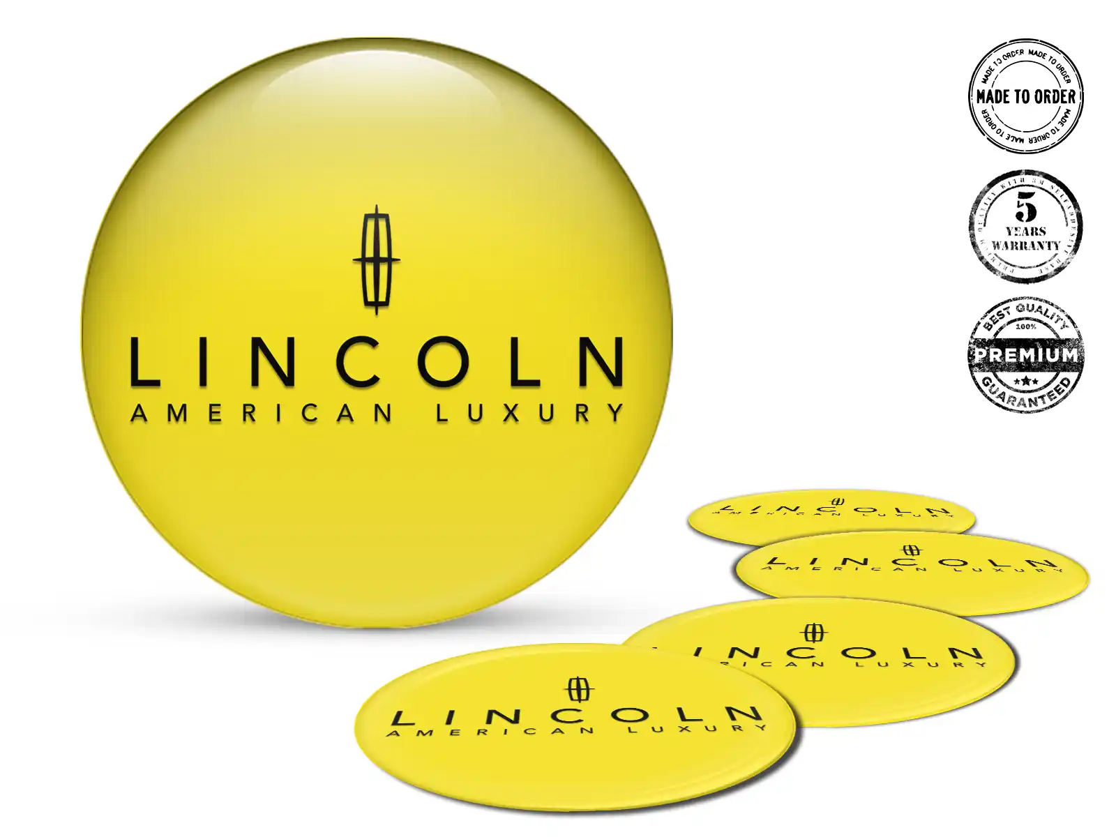 Lincoln Pegatinas de Aro Versión Diseño de Cúpula Elegante